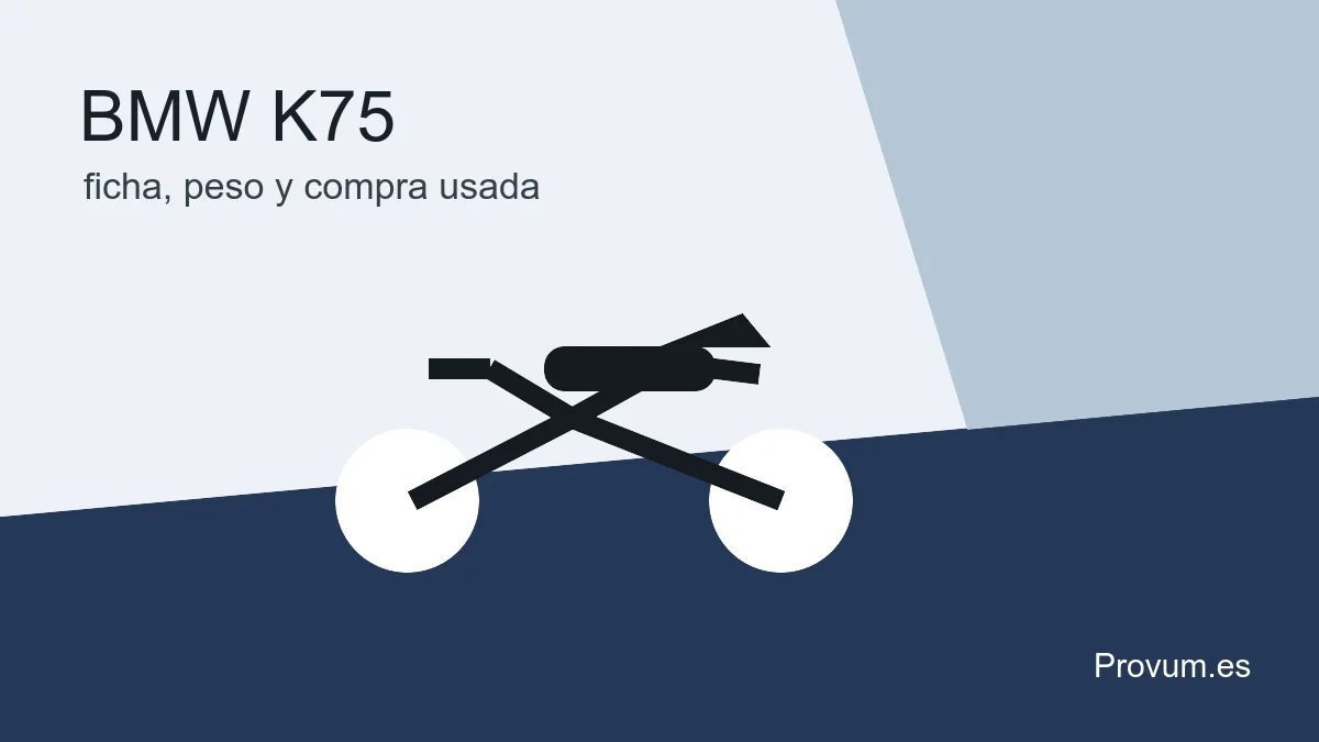 Ilustracion editorial de moto clasica para ficha de BMW K75