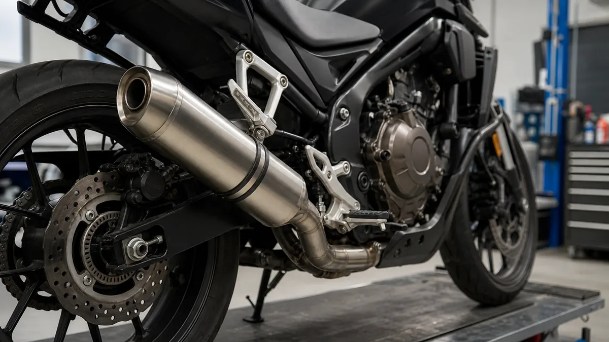 Escape libre en moto 2026: multas desde 200 €, ITV desfavorable y checklist legal