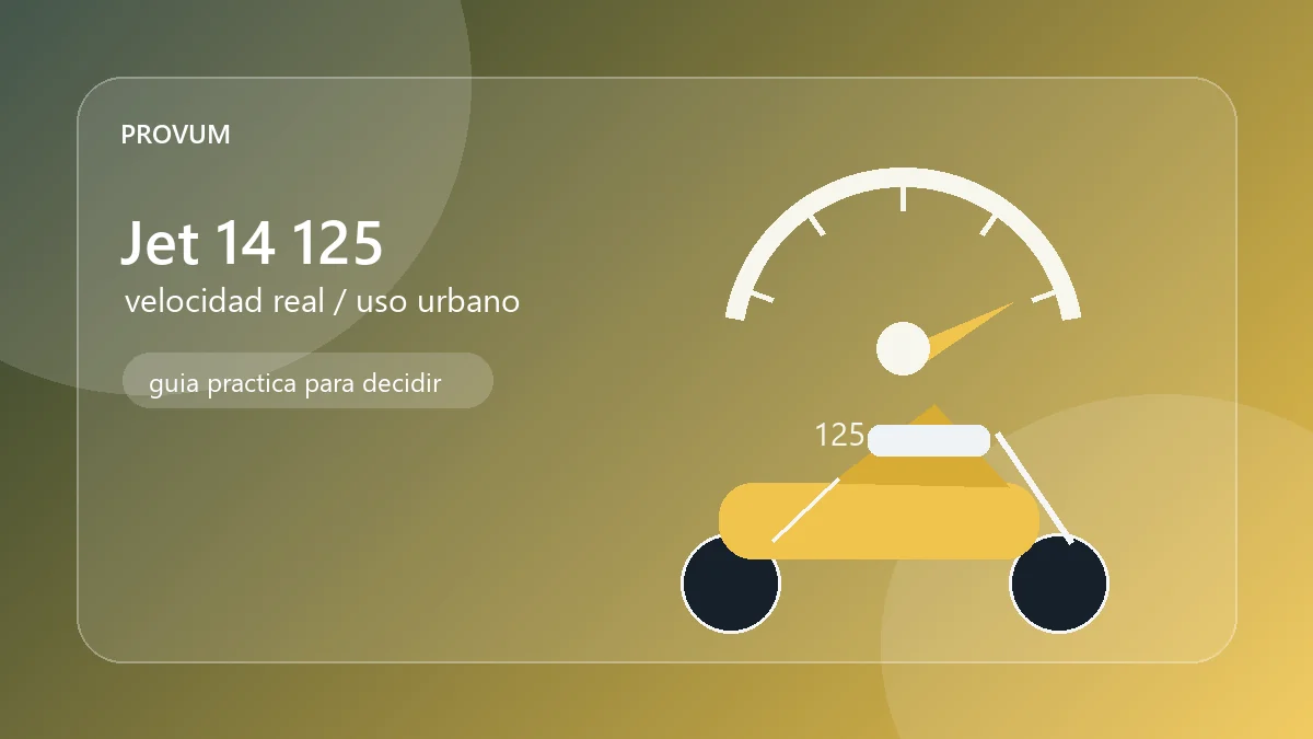 Ilustración editorial de scooter SYM Jet 14 125 con marcador de velocidad urbana